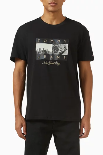 Photo-print T-shirt in Cotton-jersey