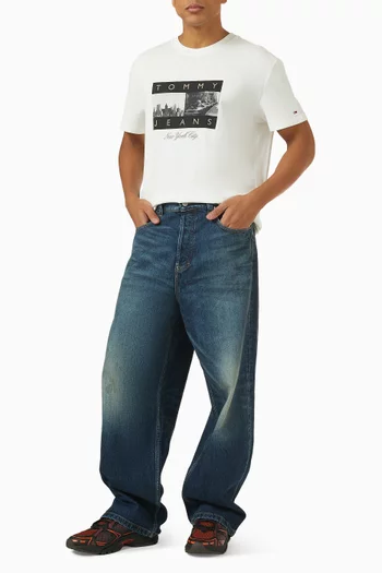 Photo-print T-shirt in Cotton-jersey