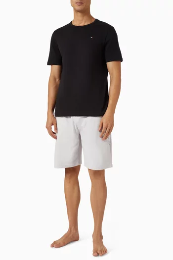 طقم تي شيرت بفتحة رقبة مستديرة، 3 قطع