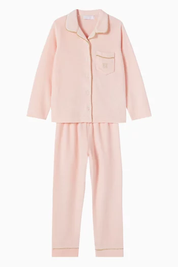 Logo Pyjama Set in Fleece