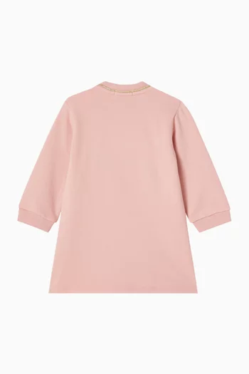 Logo Dress in Cotton
