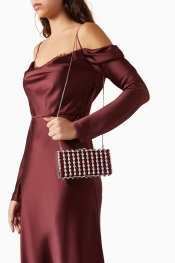 كلاتش ألبا مرصع بالكريستال ستان