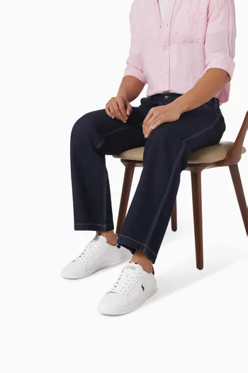 Heritage Court II Sneakers in Leather