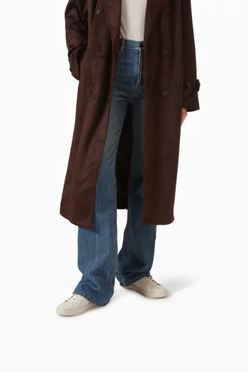 High-line Sneakers In Leather