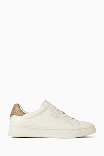 High-line Sneakers In Leather