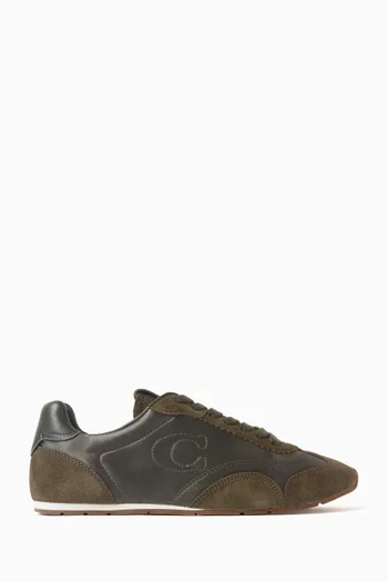 Coach Running Sneakers in Suede & Satin