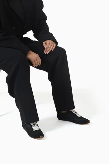 Coach Running Sneakers in Suede & Satin