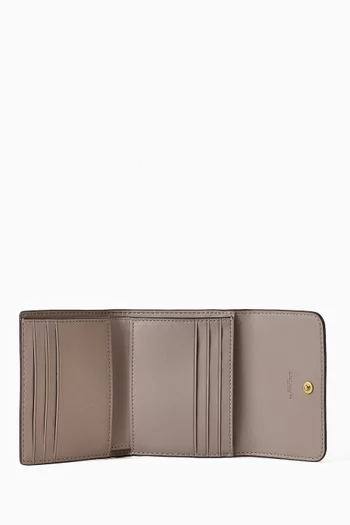 Small Mila Wallet in Pebbled Leather