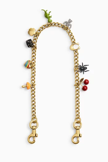 Charm Bag Chain in Gold-tone Metal