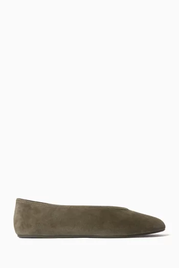 Houston Ballet Flats in Suede