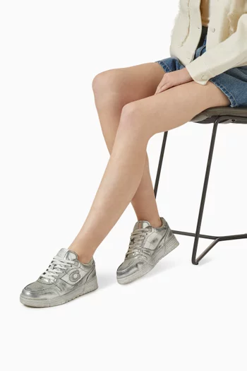Soho Sneakers in Metallic Leather