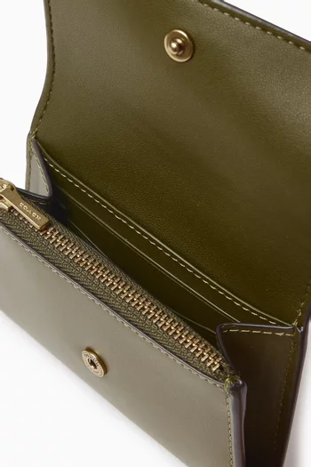 Essential Flap Card Case in Leather