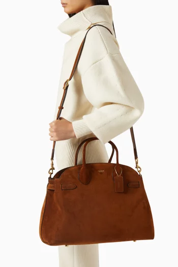 Soft Empire 40 Carryall Bag in Suede