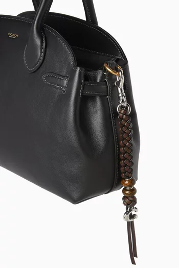 Bead Bag Charm in Leather