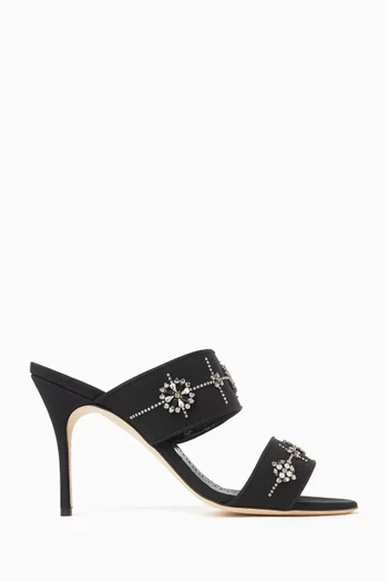 حذاء مفتوح رالوتا بكعب 90 مم كريب صيني