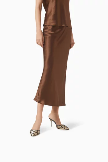 Monelymu 90 Mules in Satin