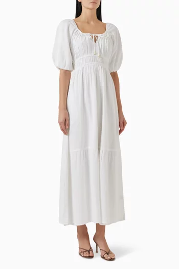 Eden Maxi Dress in Cotton-linen