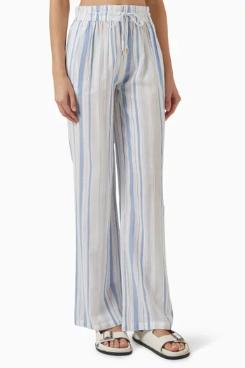 Krissy Stripe Pants in Cotton
