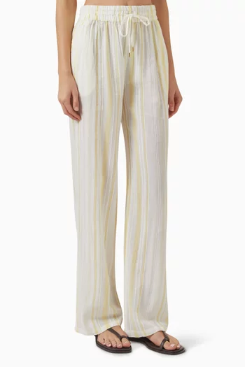 Krissy Stripe Pants in Cotton