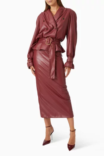 Signature Trench Coat in Eco Leather
