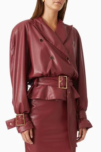Signature Trench Coat in Eco Leather