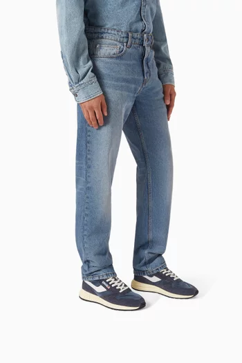 سنيكرز ريلويند أسفل الكاحل شمواه ونايلون