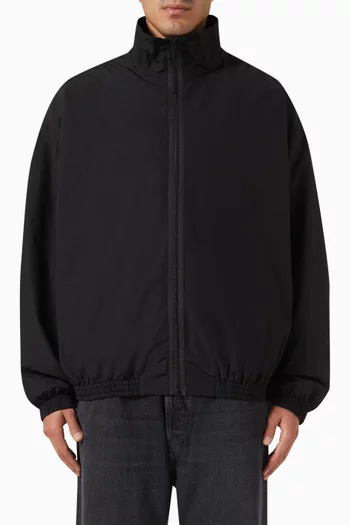 Logo Jacket in Technical Cotton-blend