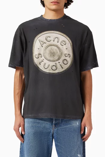 Logo T-shirt in Cotton-blend