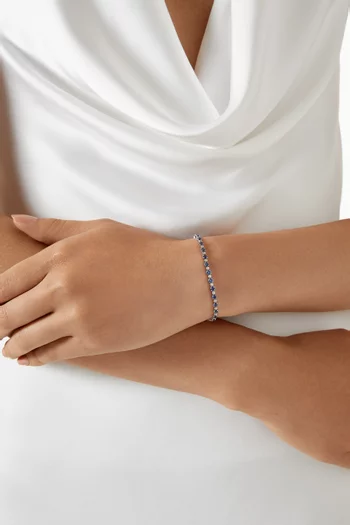 سوار تنس ماتريكس معدن مطلي روديوم‏