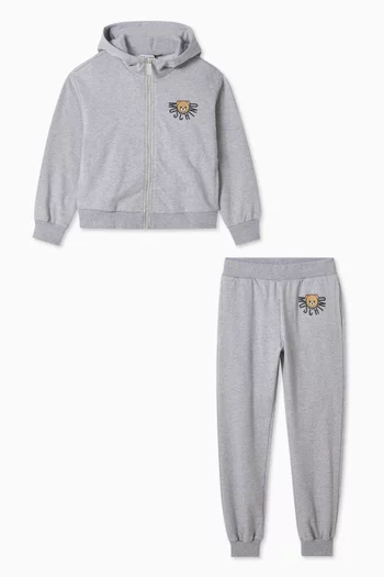 Teddy Bear Logo Tracksuit in Cotton Jersey