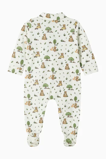 بيجاما بنقشة غابة قطن