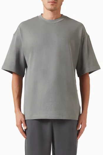 Logo Embroidered T-shirt in Cotton