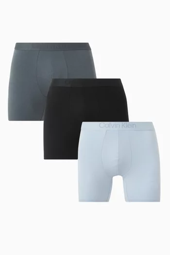 طقم بوكسر قطن مطاطي، 3 قطع