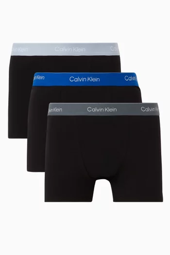 Icon Relaxed-fit Trunks in Stretch-cotton, Set of 3