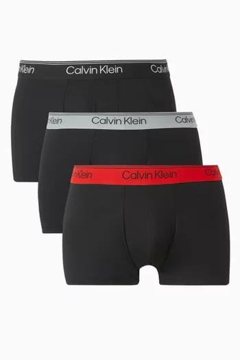 طقم بوكسر مايكروفايبر مطاطي، 3 قطع