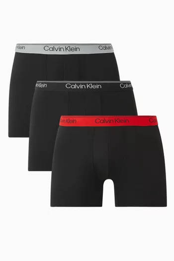 طقم بوكسر مايكروفايبر مطاطي، 3 قطع