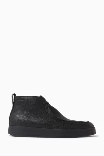 Hybrid Cup Apron Boots in Leather