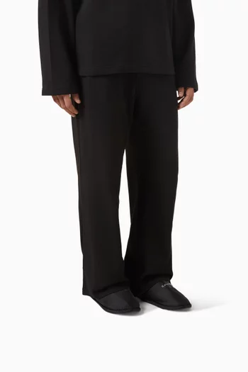 Signature Logo Hotel Slippers in Satin