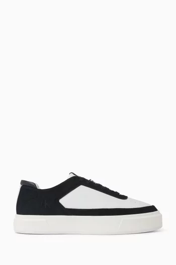 Basket Cupsole Sneakers in Leather & Suede
