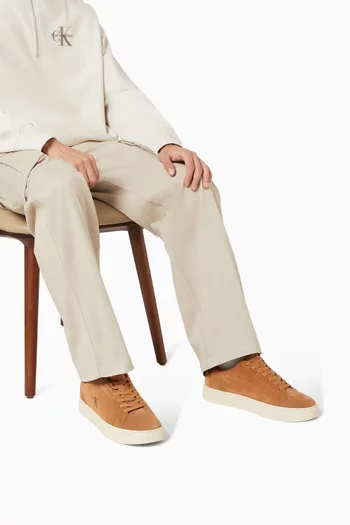 Classic Cupsole Lace-up Sneakers in Suede