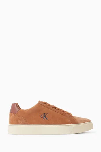 Classic Cupsole Lace-up Sneakers in Suede