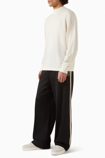 بنطال رياضي منسوج مخطط