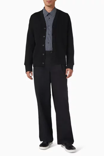 قميص مخطط مزيج فيسكوز