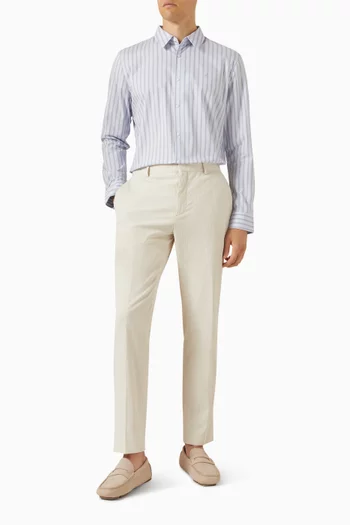 Stripe Shirt in Stretch-cotton