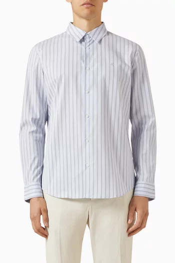 Stripe Shirt in Stretch-cotton