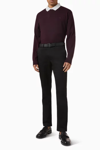 Classic Crew Neck Sweater in Merino Wool