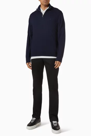 Half-zip Sweater in Merino Wool