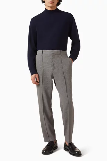 Mock-neck Sweater in Merino-wool