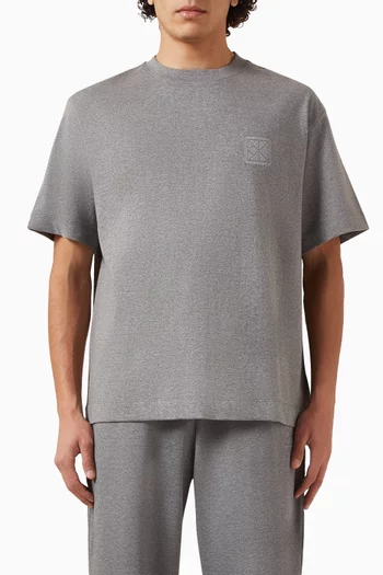 تي شيرت بشعار الماركة قطن جيرسيه