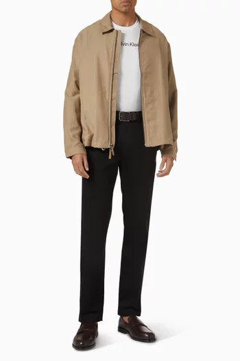 تي شيرت بشعار الماركة قطن جيرسيه